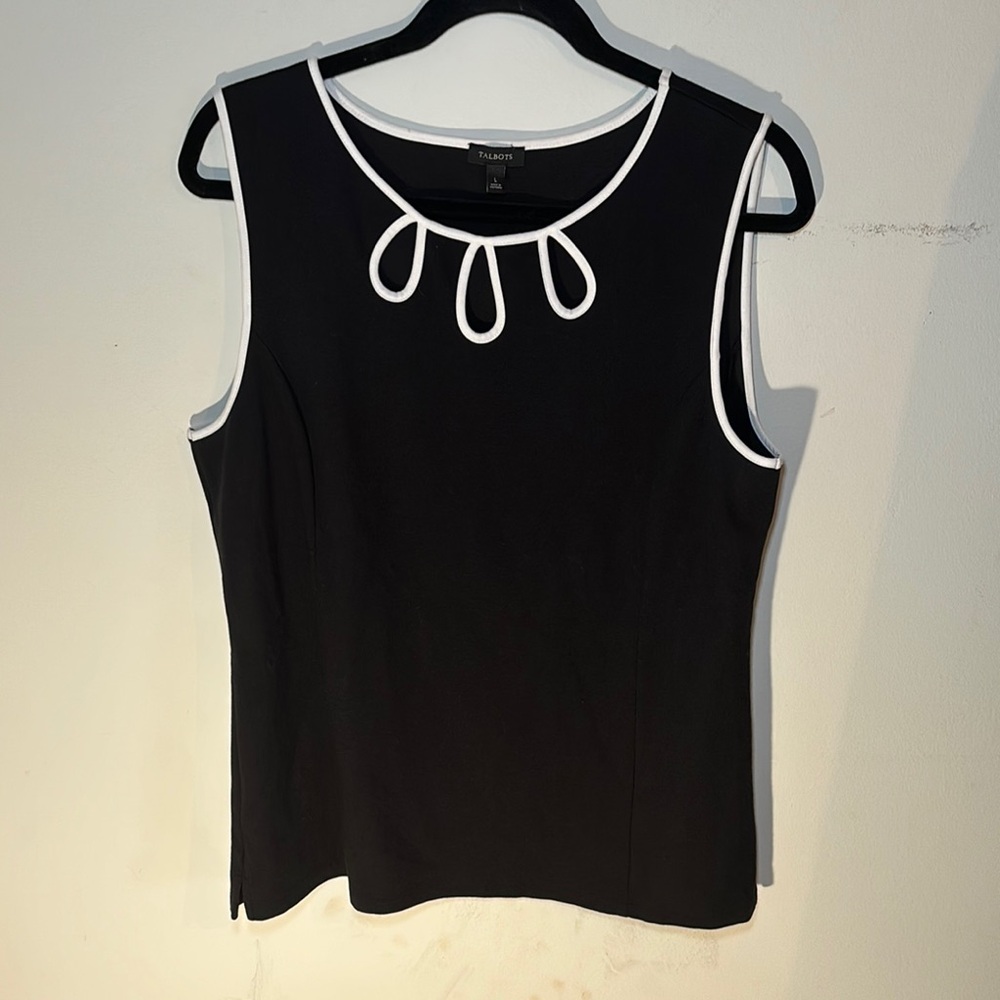 Talbots Black Sleeveless Tank Top